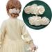 2 Pieces Ivory Hair Clips Flower Clips Wedding Hair Accessories for Women Girls (2 Pcs White)
