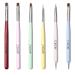 Nail Art Brush Set - 6 Pieces Gel Polish Design Pen Liner Brush & Dotting Tools for Perfect Nail Art - Buy Online on GoSupps.com
