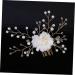 Beaupretty Wedding Headpiece headpiece for bride pearl headpiece rhinestone hair clips bridal hair clip pearl hair barrettes rhinestone barrettes Pearl Hair Comb banquet hair - Buy Online on GoSupps.com
