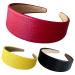 3pcs Wide Leather-like Headbands for Women Girls - Non-slip 1.5 inch Hair Hoops - Buy Online on GoSupps.com