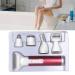 ZJchao 5-in-1 Waterproof Women's Hair Removal Trimmer - Mini Electric Clipper for Legs Arms Armpits & Bikini Line - USB Rechargeable Groomer in Rose Red - Buy Online on GoSupps.com