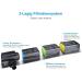 Wezro Aquarium Filter TC-900C - 3-Layer Filtration 10W Adjustable Pump for 60-120L Tanks 600L/h Suction Power - Buy Online on GoSupps.com
