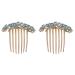 Hair Clip Headband Women Rhinestone Headwear 2pcs womens hair accessories Rhinestone Headdress