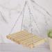 Swing Squirrels Swing Parrots-13 * 20cm Wooden Natural Stripe Round Log Parrots Hanging Swing for Chinchilla Squirrels - Buy Online on GoSupps.com