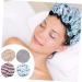 Kid's Double Layer Satin Shower Cap Set - Healeved 4pcs Thick Girl's Shower Cap Bonnet | Large Bath Cap for Girls | Elastic Bathing Cap for Kids - Buy Online on GoSupps.com