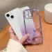 Tivenfezk Nadoli Glitter Diamond Case for Xiaomi Redmi Note 10 4G - Sparkle Flower Butterfly Soft Silicone Cover - Protective Rhinestone Frame in Purple - Buy Online on GoSupps.com