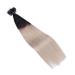 Micro Ring Hair Extensions #1B/Gray Ombre - 60cm 150 Strands 100% Remy Real Hair - Easy Use Professional Quality - Buy Online on GoSupps.com