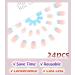 Sethexy Valentine's Day Baby Blue Love Heart False Nails - 24Pcs Glossy Press-On Acrylic Nail Tips - Buy Online on GoSupps.com