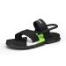 Mens Beach Sandals Indoor and Outdoor Beach Flip Flop Casual Slip On Two Uses Athletic Slipper Soft Sole 6.5 Black
