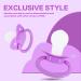 Adult Sized Purple Pacifier with Large Handle and Shield - BPA-Free - Buy Online on GoSupps.com