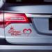 Vesvory Princess on Board Car Sticker - Heartbeat Window Decal | Baby Security 2-Pack | Colorful Car Accessories - Buy Online on GoSupps.com