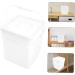Baluue Sealed Bucket Empty Paint Cans Grain Dispenser Oil Paint Cans Laundry Dispenser Plastic White 26X24CM White - Buy Online on GoSupps.com