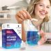 Retainer Cleaner & Denture Cleanser - 180 Effervescent Tablets - 6 Month Supply - Removes Stains Discoloration Odors & Plaque - Clear Aligners Mouth & Night Guard All Dental/Oral Appliances 180 Count - Buy Online on GoSupps.com