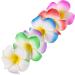 Hawaiian Plumeria Flower Hairpins - 12 Pcs Bridal Barrettes for Beach Wedding Decoration - Buy Online on GoSupps.com