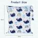 Vicloon Wet Bag - Waterproof Reusable Baby Cloth Nappy Bag with Double Zipper Pockets - Whale Design - Ideal for Swimming, Travel, Gym, Beach - 1PCS - Buy Online on GoSupps.com