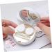 Buy Homsfou 2 STK Marble Contact Lens Container - Portable Travel Case & Solution Holder for Eye Care | International Shipping Available - Buy Online on GoSupps.com