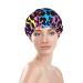 Leopard Print Cheetah Animal Skin Shower Cap for Women - Reusable Double Layers Waterproof Hair Protector - Stretchy Adjustable Neon Cap for Long Hair - Buy Online on GoSupps.com