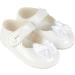 Baypods Baby Girls Soft Sole Pre Walker Shoes, White Patent, Made in England - Size 0 UK Child - Buy Online on GoSupps.com