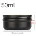 Buy 24-Pack 50ml Matte Black Aluminum Screw Cap Cream and Candle Containers | Eco-Friendly Cosmetic Cans | International Shipping Available - Buy Online on GoSupps.com