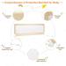 Costzon Double Sided Bed Rail Guard  2 Pack  Extra Long Swing Down Safety Guard w/ Straps  Folding Baby Bedrail for Kids Twin Double Full Queen King Mattress  Beige 59 Inch Beige 59 inch (Pack of 2) - Buy Online on GoSupps.com