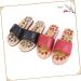 FRCOLOR 1 Pair Massage Slippers Foot Massager Shoe Men Slide Sandals Mens House Slippers Men s Sandals Man Sandals House Shoes for Men Shoes Sandals Mat Wooden Agate Leisure Shoes 43 Black - Buy Online on GoSupps.com