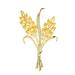 Pin Jewelry Gifts for Women Ladies Fashion Accessories Ladies Elegant Wheat Brooch Wheat Shaped Brooch Party Banquet Brooch Brooches & Pins