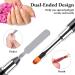 MORGLES Dual Nail Forms Set - 100pcs T Shape Dual Forms Kit for Acrylic and Gel Nail Extensions - Nail Art Clips, Brush Pen, Files Included (10 Sizes) - Buy Online on GoSupps.com