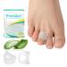 Toe Separators for Overlapping Toes Toe Spacers with Aloe Vera Extract for Hammer Toe Straightener Correct Toes Big Toe Alignment Bunion Relief (Medium 12 Pack Clear)
