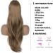 PORSMEER 26 Natural Curly Drawstring Ponytail Extension | Brown Synthetic Hairpiece for Women - Daily Use/Party - Brown-8/26 - Buy Online on GoSupps.com