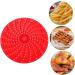 Alipis 2pcs Air Fryer Liner French Fries Frying Mat Silicone Liners Silicone Air Fryer Mat Steamer Round Red 20X20X1CM - Buy Online on GoSupps.com