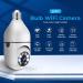 Tashi 1080P Light Bulb Camera | Wireless 5GHz & 2.4GHz WiFi Security Cam with Motion Detection & Night Vision | 360 Surveillance | 1Pack with 64G SD Card - Buy Online on GoSupps.com