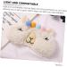 FOMIYES 6 Pcs Sherpa Fleece Eye Masks Plush Sleep Masks for Women & Kids Travel-Friendly Animal Sleeping Masks - Buy Online on GoSupps.com