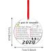 2020 Year of Quarantine Christmas Tree Ornament - Double-Sided Printed Acrylic Decoration for Family & Friends - Buy Online on GoSupps.com