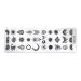 1 Set Image Stencils Flowers Geometry Cartoon Pattern Image Stencil Sponge Pen Stencil Nail Stamping Plates (style09)