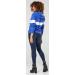 Happy Mama Women's Nursing Hoodie Breastfeeding Maternity - Royal Blue & White - Size 10 - Buy Online on GoSupps.com