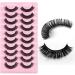 Eyelashes Russian Strip Lashes Natural Fluffy Wispy D Curly Effect Hybrid Strip Lashes Look Like Extensions 10 Pairs (D-03) - Buy Online on GoSupps.com