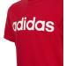 adidas Unisex Kids U Lin Tee T-Shirt (Short Sleeve) 164 - Better Scarlet/White | Shop Internationally for Quality Kids Apparel - Buy Online on GoSupps.com
