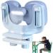 Sitting Posture Corrector for Kids | Height Adjustable Students Vision Writing Desk Posture Corrector | Sitting Posture Corrector for Kids Reading and Writing Anti Myopias Light Blue - Buy Online on GoSupps.com