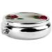 Roses Printed Mini Round Pill Box - 3 Compartment Portable Organizer for Travel Home & Office - Buy Online on GoSupps.com