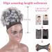 LEOSA High Puff Afro Ponytail - Kinky Curly Drawstring Bun Clip-in Hair Extensions (1BGrey) - Buy Online on GoSupps.com