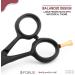 B-FOKUS Professional 4.5 Mustache Scissors - German Stainless Steel Beard & Mustache Grooming Kit for Men with Leather Case and Comb Set - Buy Online on GoSupps.com
