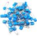 Ruidee 50 Pack Diaper Pins - 2.2 Inch Safety Pins with Locking Clasp (Blue) - Durable Secure Baby Accessories for Parents - Buy Online on GoSupps.com