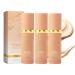 Golden Blue Foundation Golden Blue Foundation Makeup 4 in 1 Foundation Liquid Hydrating Medium Full Concealer with SPF Longwearing & Waterproof (3PCS)