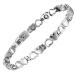BioMag Magnetic Bracelets for Women Titanium Steel with Strong Magnets Heart-Shaped Bracelet (Silver)