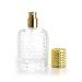 Enslz 50ml Refillable Clear Glass Luxury Spray Perfume Bottle Empty Atomizer Bottle Makeup Tool 2pcs free Funnel Filler (Gold)