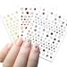 KITBE 7 Sheets Star Nail Art Stickers - Bronzing Black White Nail Decals for Acrylic Nails - Manicure Tips for Women and Kids - Buy Online on GoSupps.com
