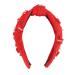 Rhinestone Knotted Jeweled Headband Elegant Rhinestone Hair Band Ornament for Bridal Shower (Red)