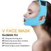 Lose Weight & Lift Skin with V Facial Mask - Effective Double Chin Removal | Slimming Face Mask (Blue) - Shop Now! - Buy Online on GoSupps.com