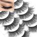 Icycheer 3D Mixed Artificial Hair False Eyelashes | Thick Cross Long Wispy Fluffy Makeup Tools - 5 Pairs (3D53) - International Shipping Available - Buy Online on GoSupps.com