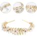 TQUXNGA Delicate Leaf Shape Hair Hoop Baroques Style Girl Woman Taking Photo Headbands Wedding Party Pearl Leaf Shape Headbands - Buy Online on GoSupps.com